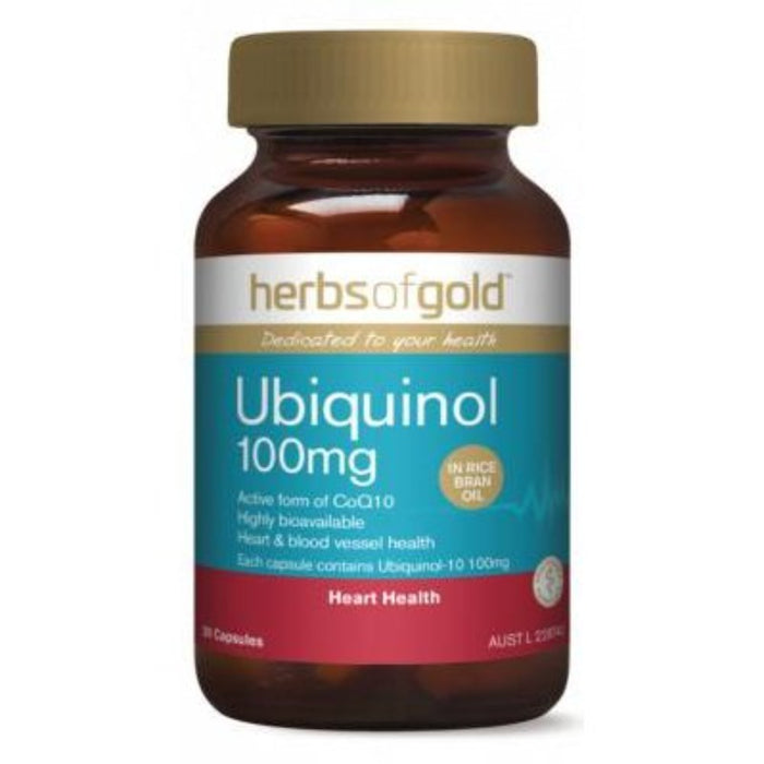 HERBS OF GOLD Ubiquinol 100mg - Go Vita Burwood