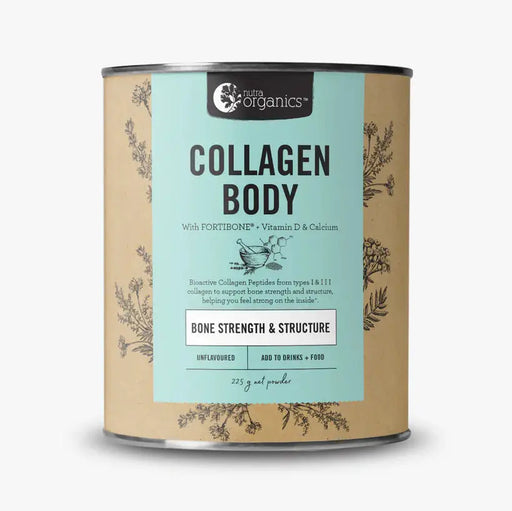 NUTRA ORGANICS Collagen Body with Fortibone Bone Strength and Structure Unflavoured Powder