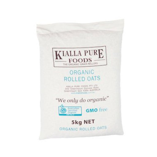KIALLA Oats Rolled Organic 5kg - Go Vita Burwood
