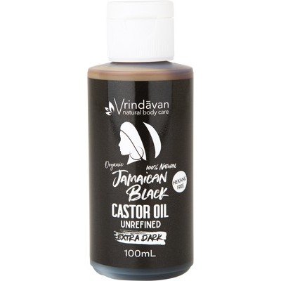VRINDAVAN Jamaican Black Castor Oil Extra Dark - Unrefined 100ml - Go Vita Burwood