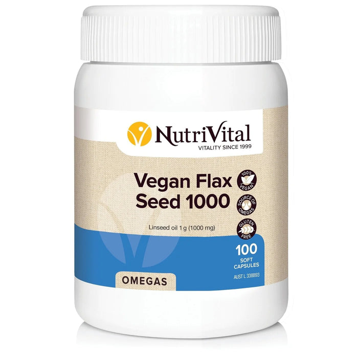 NUTRIVITAL Vegan Flaxseed Oil 1000 100C