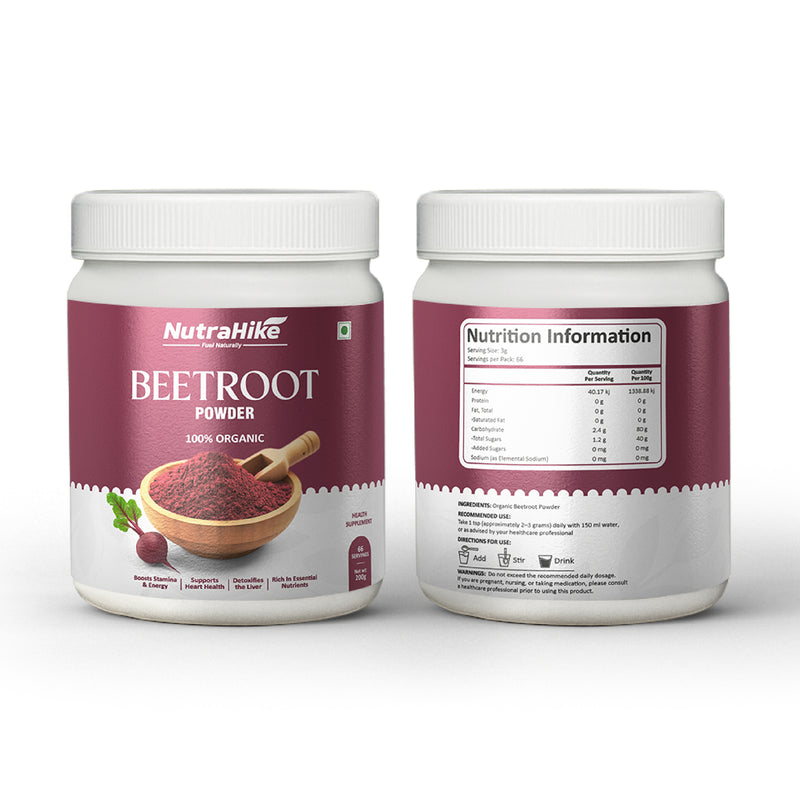 NutraHike Organic Beet Root Powder 200g