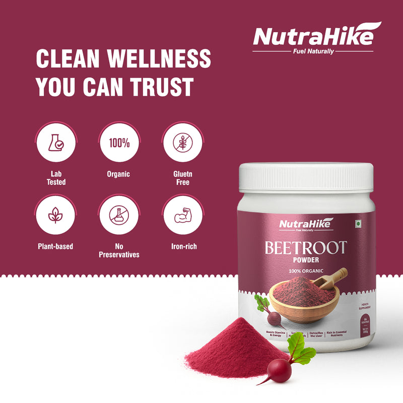 NutraHike Organic Beet Root Powder 200g