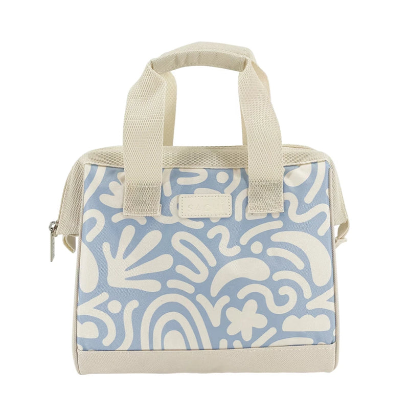 Sachi Insulated Lunch Bag Blue Squiggles