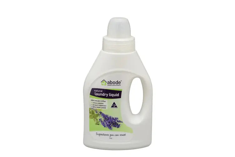 Abode Laundry Liquid Front and Top Loader Blue Mallee and Eucalyptus 1L