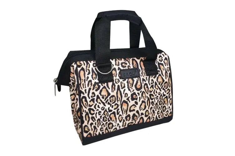 SACHI Insulated Lunch Tote Leopard