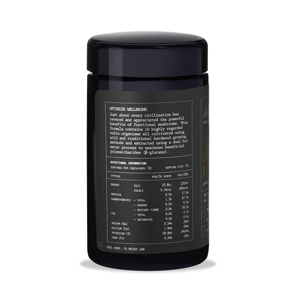 Evolution Botanicals 10 Mushroom Formula Optimise Wellbeing 100g