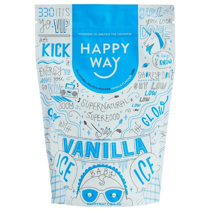 HAPPY WAY Vegan Pea Protein Powder Vanilla 500g