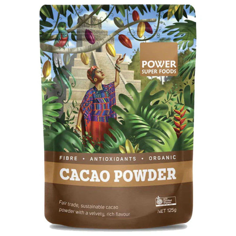 Power Super Foods Organic Cacao Powder 125g — Go Vita Burwood