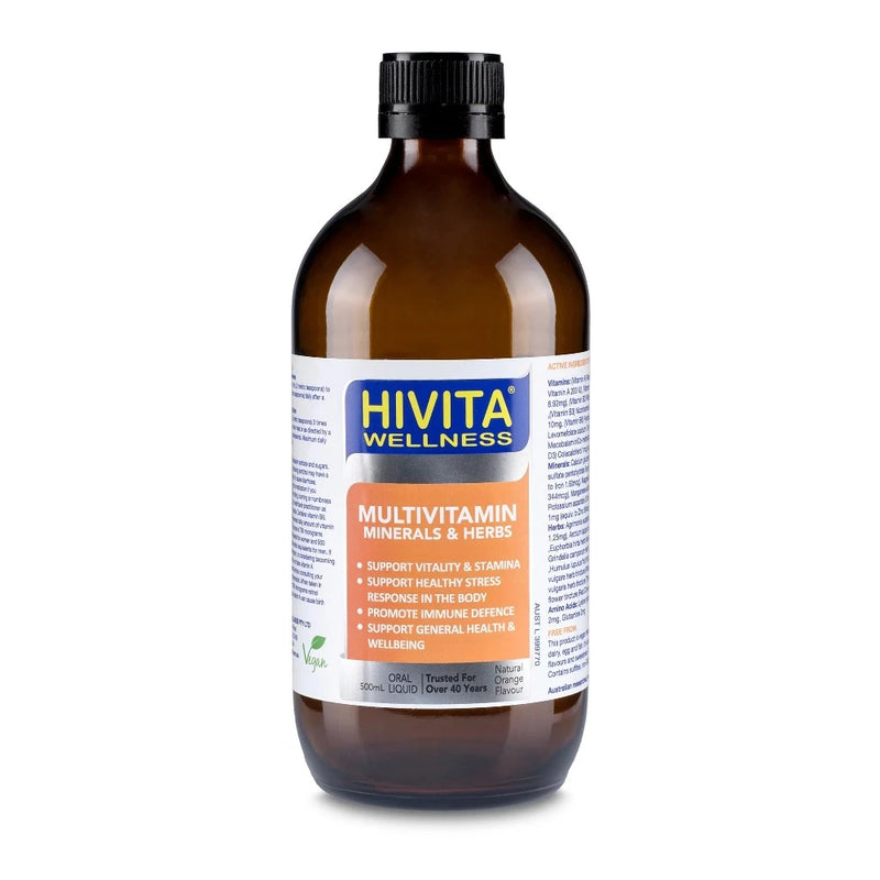 Hivita Wellness Multivitamin Minerals & Herbs Oral Liquid 500ml
