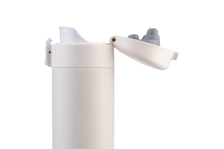 Oasis Stainless Steel Insulated Flip-Top Flask 480ml Alabaster- Double Wall Vacuum Thermos