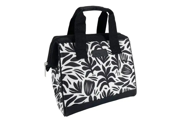 Sachi Insulated Lunch Bag (Monochrome Blooms)