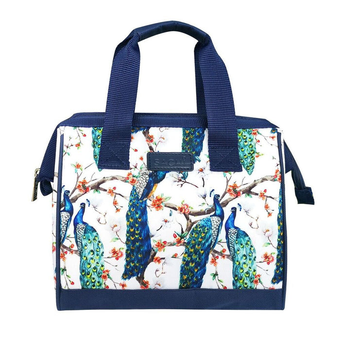 SACHI Insulated Lunch Tote Peacocks