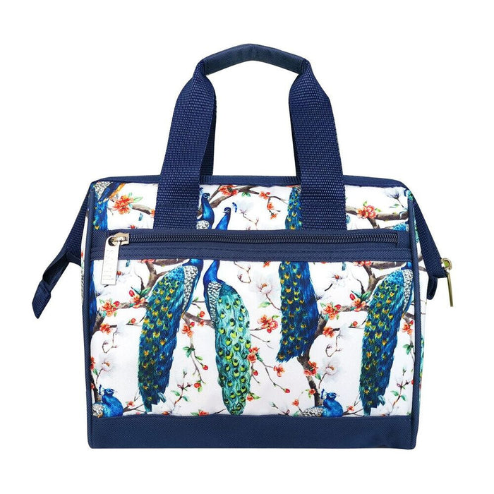 SACHI Insulated Lunch Tote Peacocks