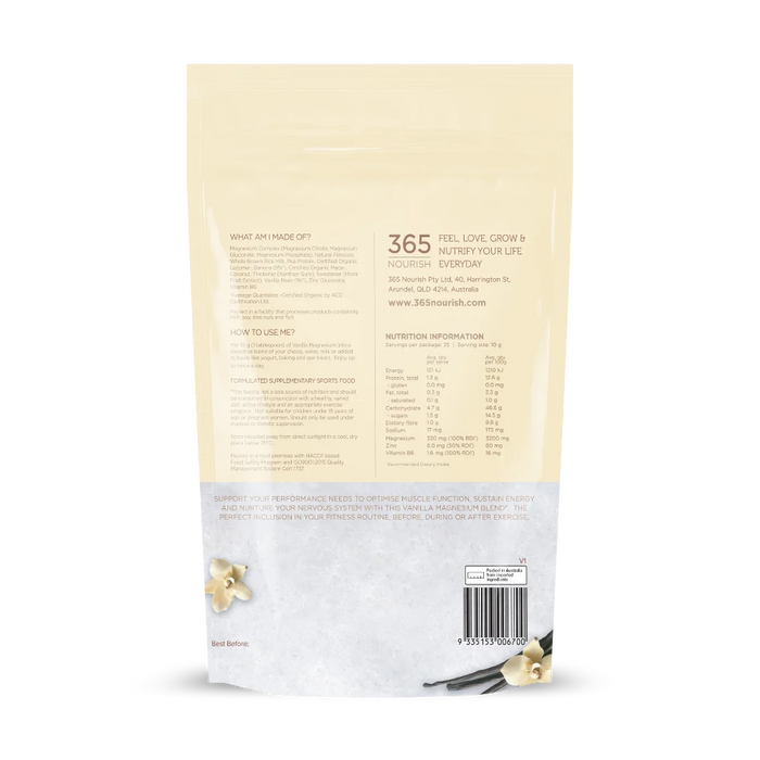 365 Nourish Vanilla Magnesium Complex Powder 250g