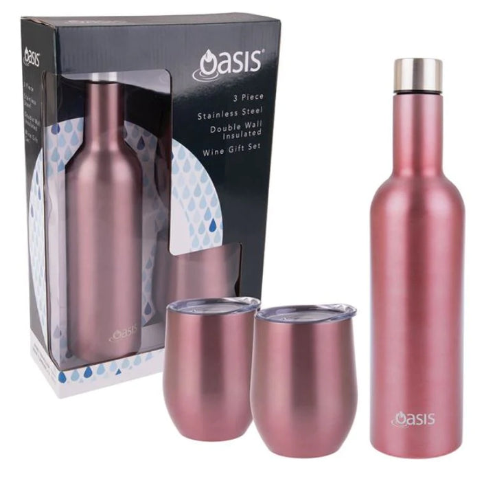 OASIS 3pc Wine Traveller Rose