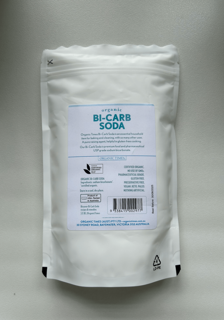 Organic Times Organic Bi-Carb Soda Pharmaceutical Grade 500g – Premium Baking & Household Essential