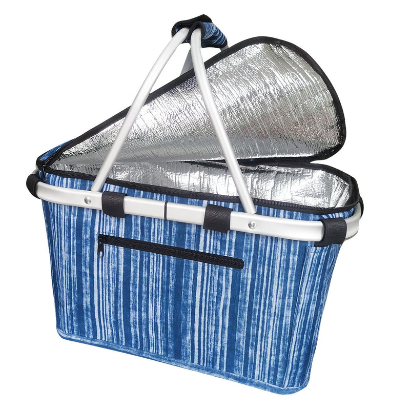 SACHI Insulated Basket W/Lid Blues