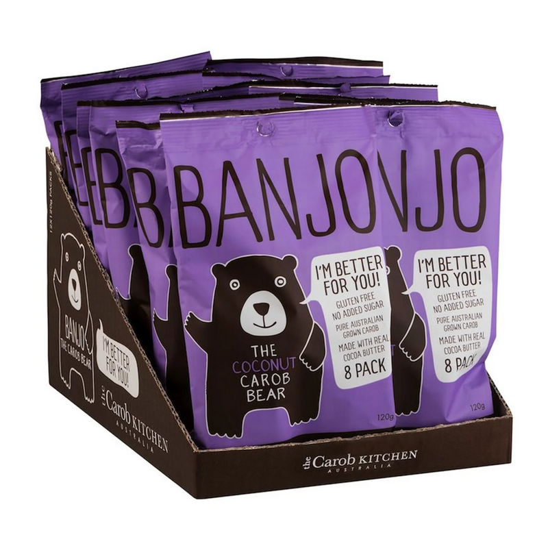 The Carob Kitchen Coconut Banjo15g x8 pack