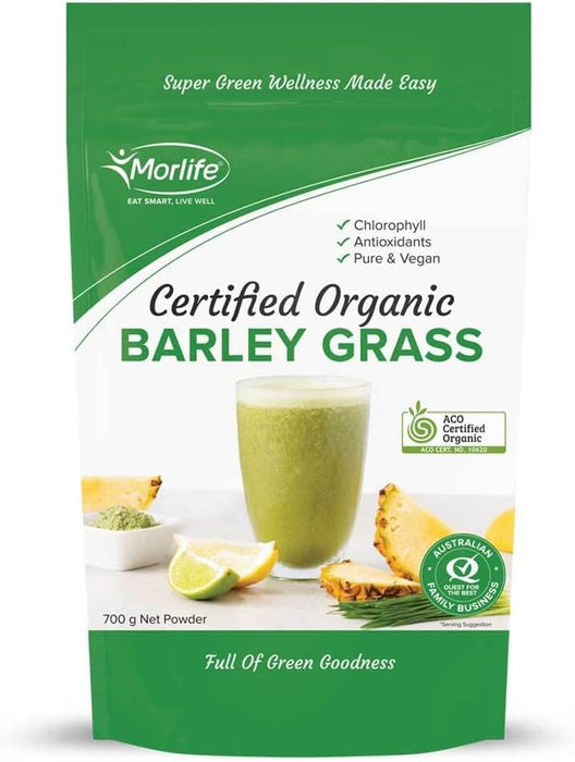 Morlife Barley Grass Powder Cert Org 700G