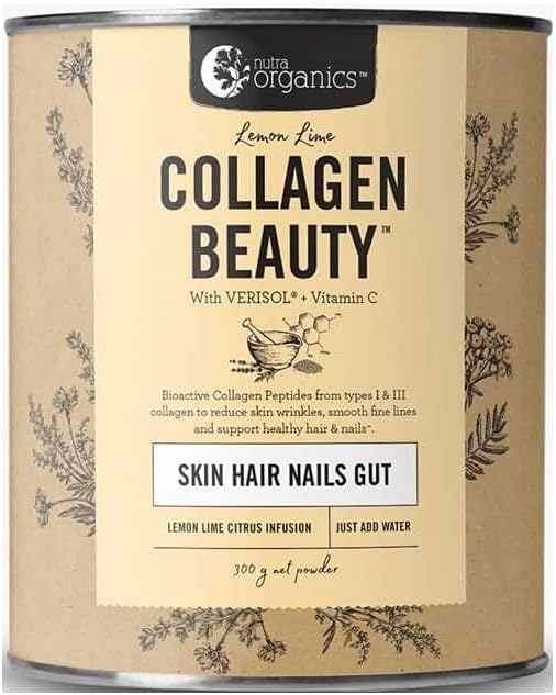 NUTRA ORGANICS Collagen Beauty with Verisol plus Vitamin C Skin Hair Nails Gut 300g