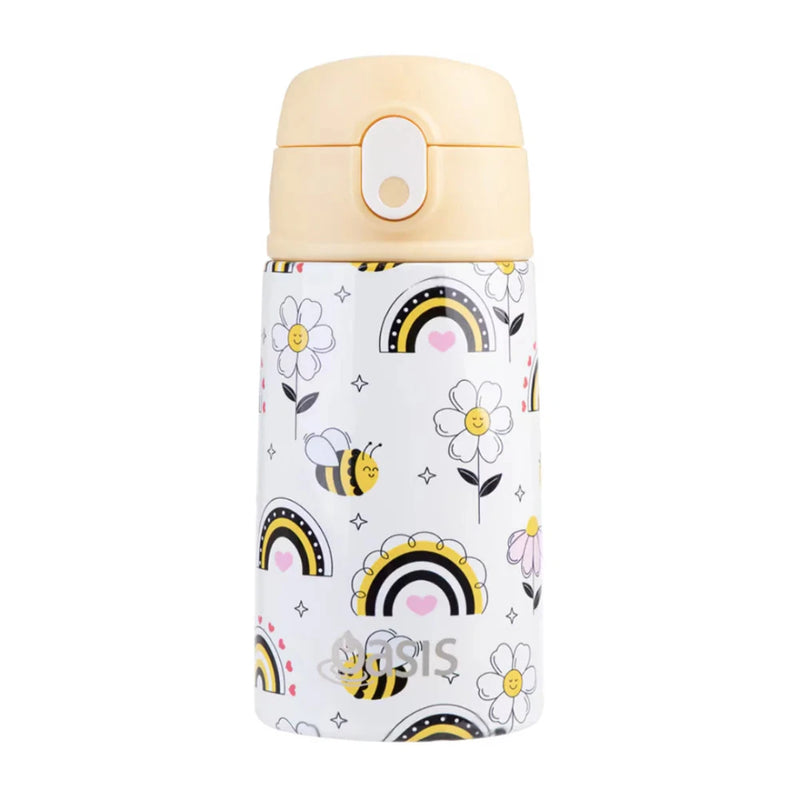Oasis Kids Sipper Straw Bottle 400ml (Busy Bees)