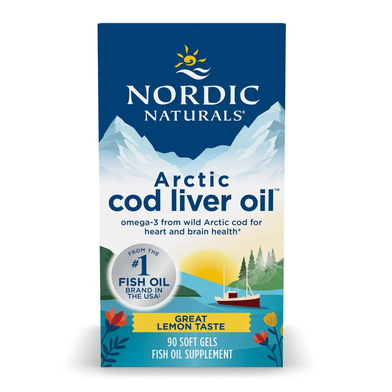 Nordic Naturals Arctic Cod Liver Oil Soft Gels 90 Cap Lemon Tastes