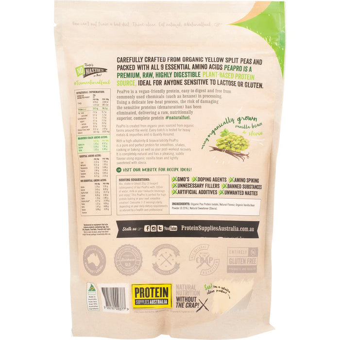 Protein Supplies Aust. Pea pro Vanilla Beans 1kg