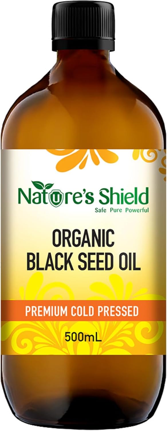 Natures Shield Cold Pressed Organic Black Seed Oil 500 mL