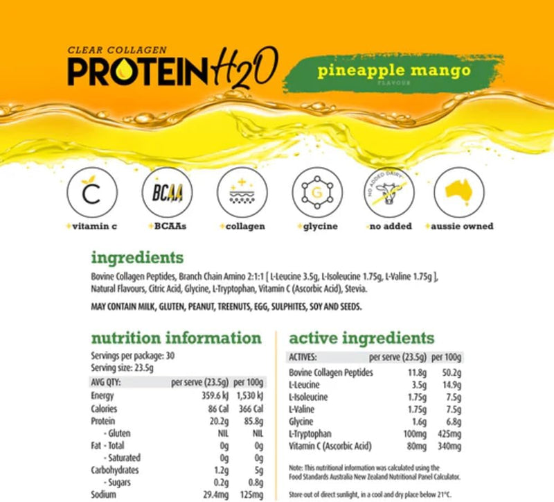 White Wolf Protein H20 Pineapple Mango 705gm
