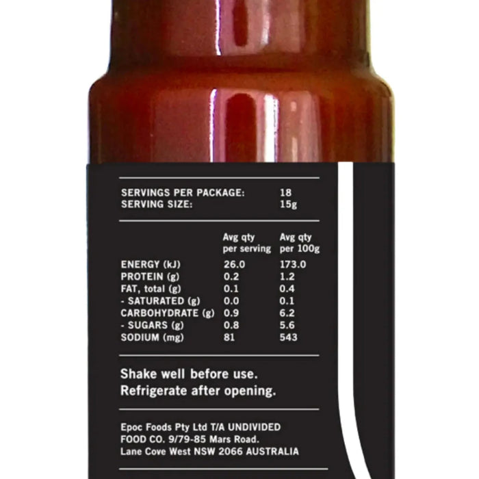 Undivided Food Co. Good Sauce Habanero 270g