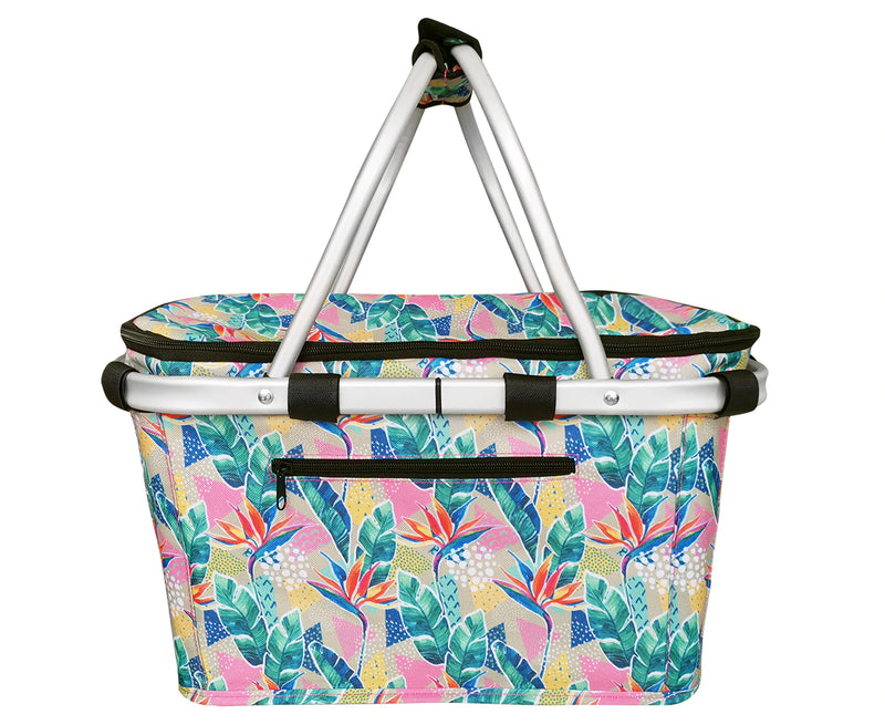 SACHI Insulated Basket W/Lid Botani