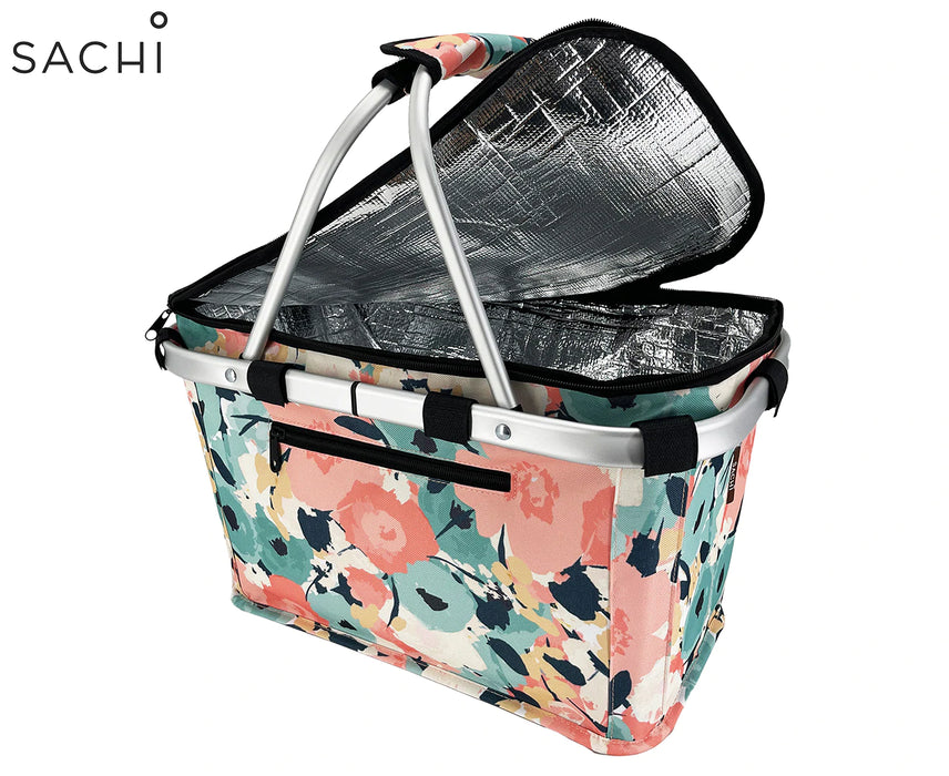 SACHI Insulated Basket W/Lid Blooms