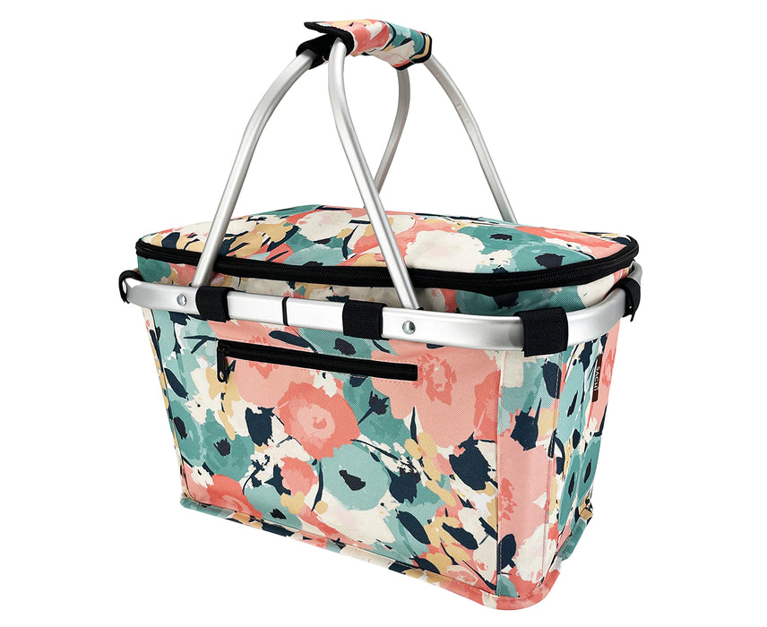 SACHI Insulated Basket W/Lid Blooms