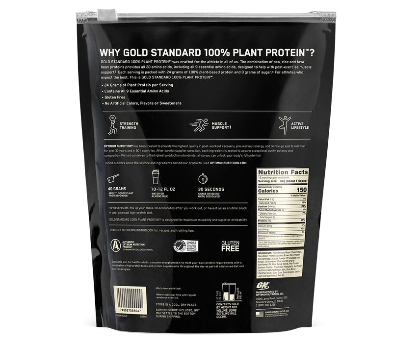 Gold Standard Plant Protein Rich Chocolate Fudge 480g