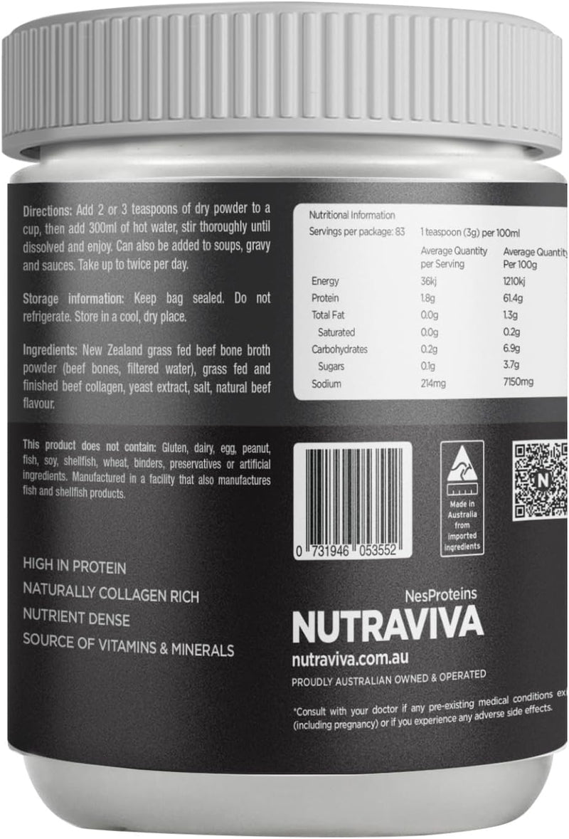 Nutraviva Original Beef Bone Broth 250g