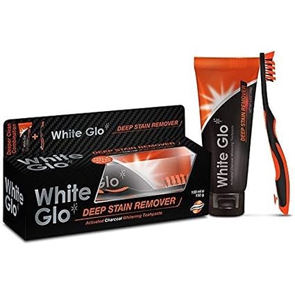 White Glo Activated Charcoal Stain Remover Toothpaste 150g
