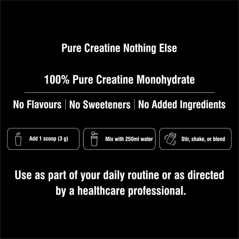 NutraHike Creatine Monohydrate Powder 250g Unflavoured