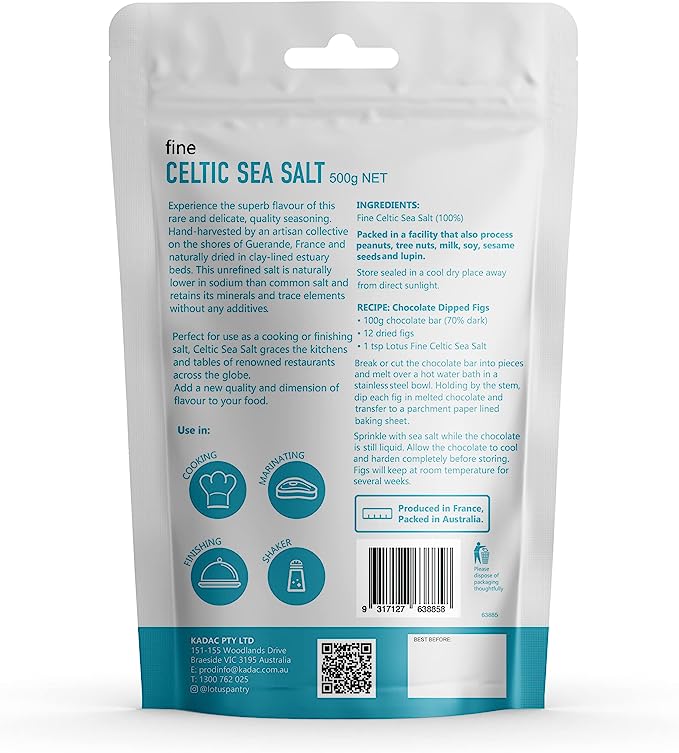 LOTUS Sea Salt Celtic Fine 500g