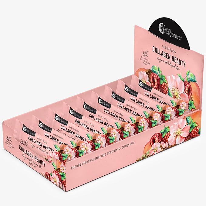 NUTRA ORGANICS Wholefd Bar Collagen Beuty Vanil