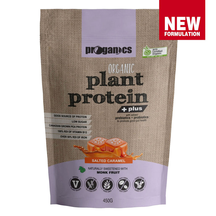 PROGANICS Plant Protein Salted Cara