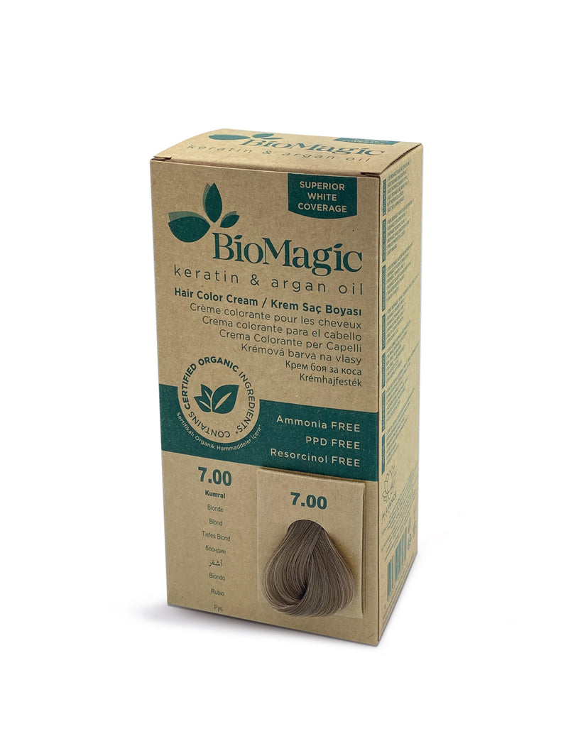 Bio Magic Hair Colour Blonde 7.00 With Keratin & Argan Oil | Ammonia Free, PPD Free, Resorcinol Free