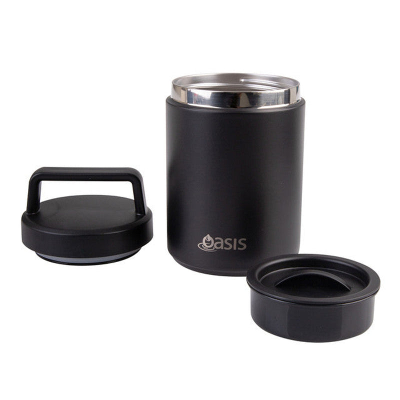 Oasis Food Flask with handle 480ml Black