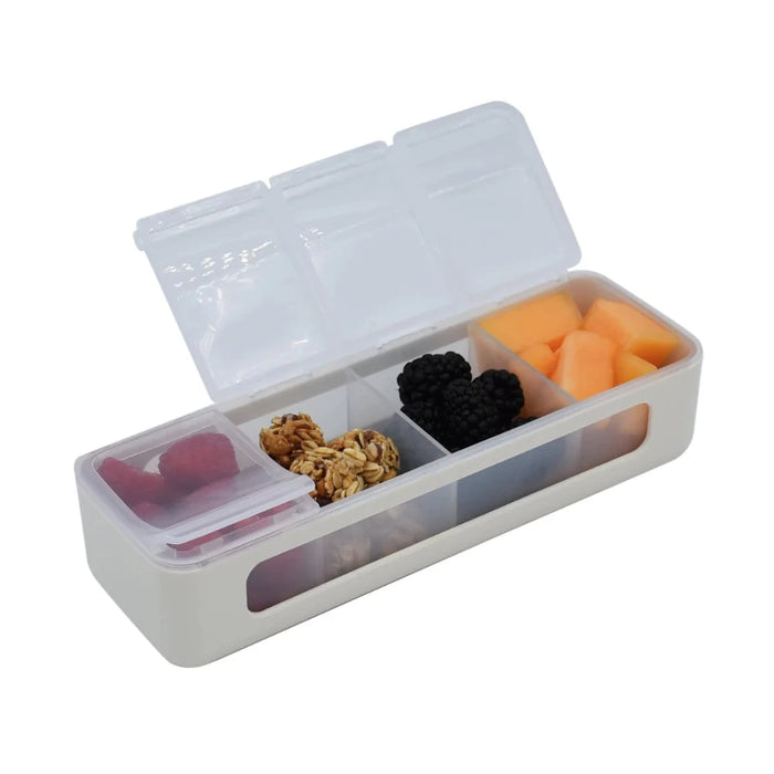 MELII Luxe 4 Compartment Snack Box (Ivory)