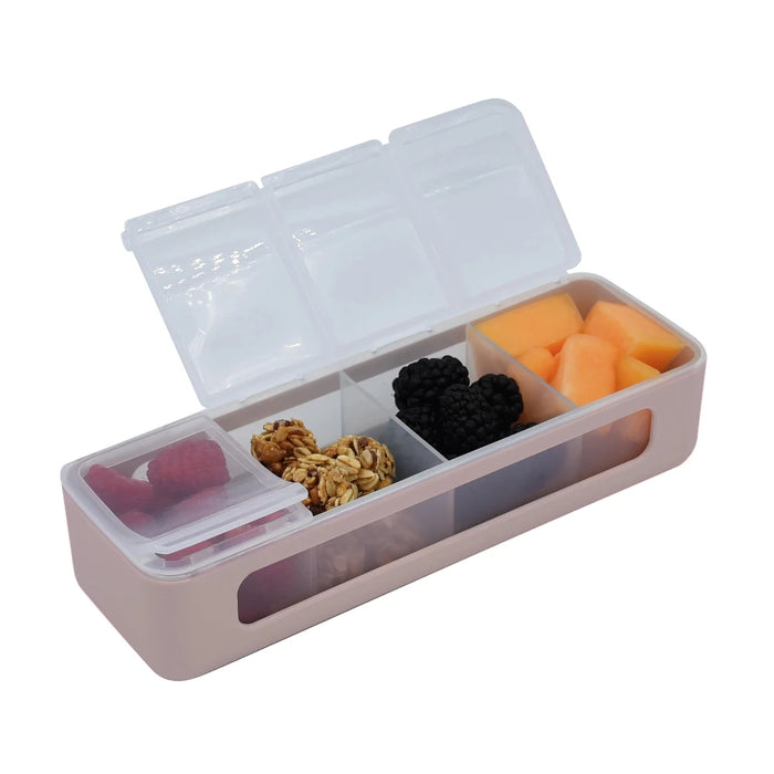 MELII Luxe 4 Compartment Snack Box (Pink)