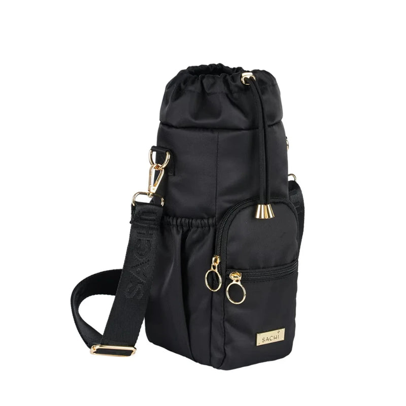 Sachi cross body insulated bottle bag (Black)