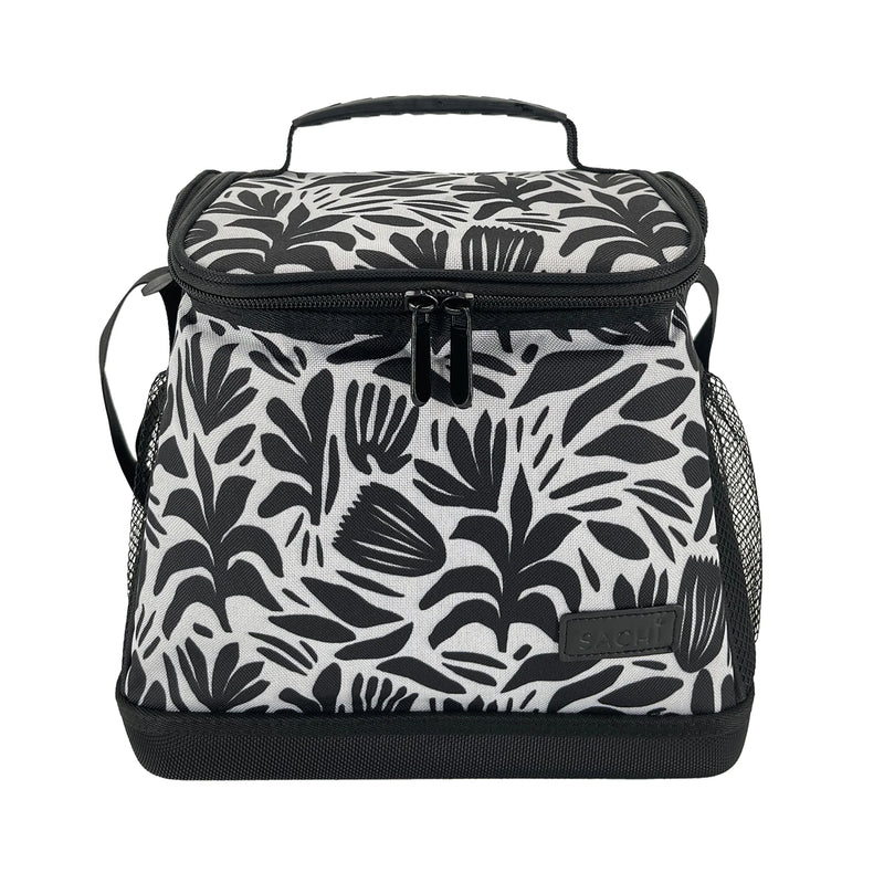 SACHI Insulated Cooler Bag 12L, Monochrome Blooms