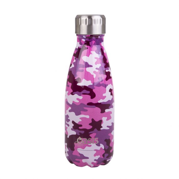 Oasis Drink Bottle 350ml (Camo Pink)