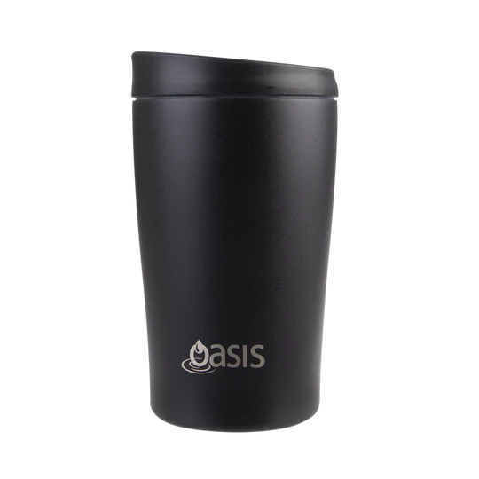 Oasis S/S D/W Insulated travel cup 380ml Black