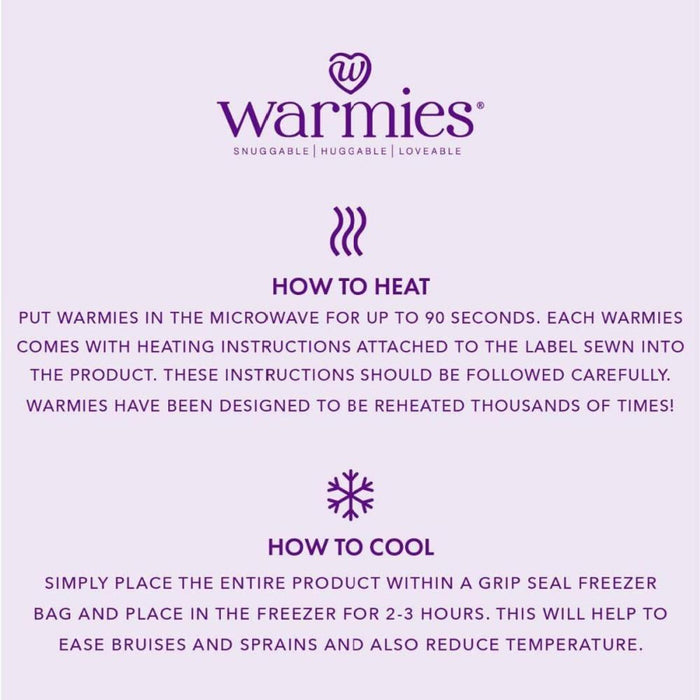 Warmies Heatable Soft Toy Laying  Patch Puppy